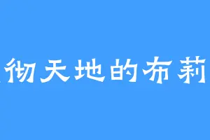 响彻天地的布莉兹