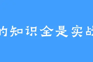 我的知识全是实战派