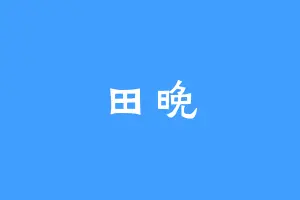 田晚