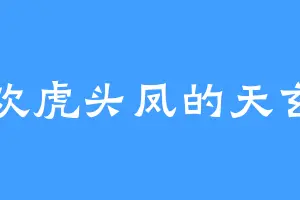 喜欢虎头凤的天玄门