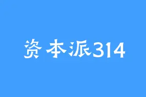 资本派314