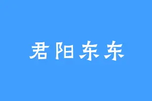 君阳东东