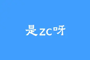 是zc呀
