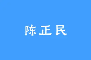 陈正民
