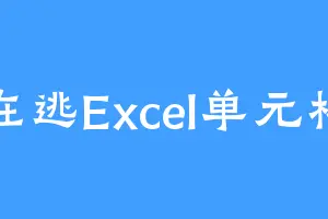 在逃Excel单元格