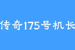 传奇175号机长