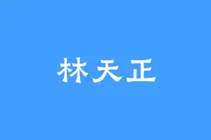 林天正