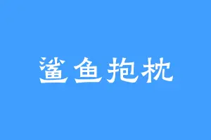 鲨鱼抱枕
