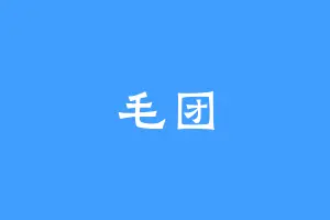 毛团