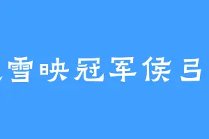 祁连雪映冠军侯弓上蝶