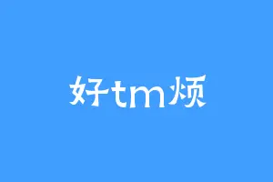 好tm烦