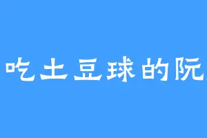 爱吃土豆球的阮盛