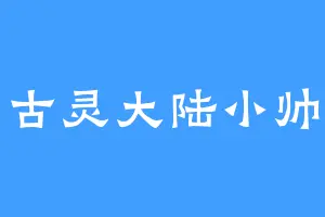 古灵大陆小帅