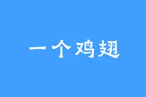 一个鸡翅
