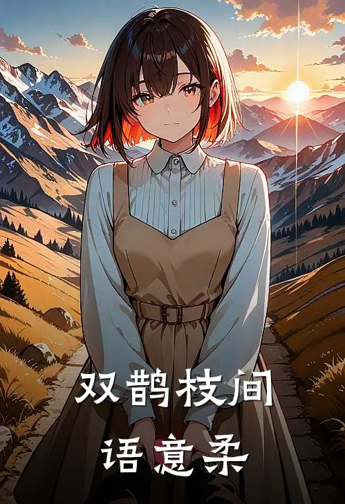 双鹊枝间语意柔