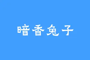 暗香兔子