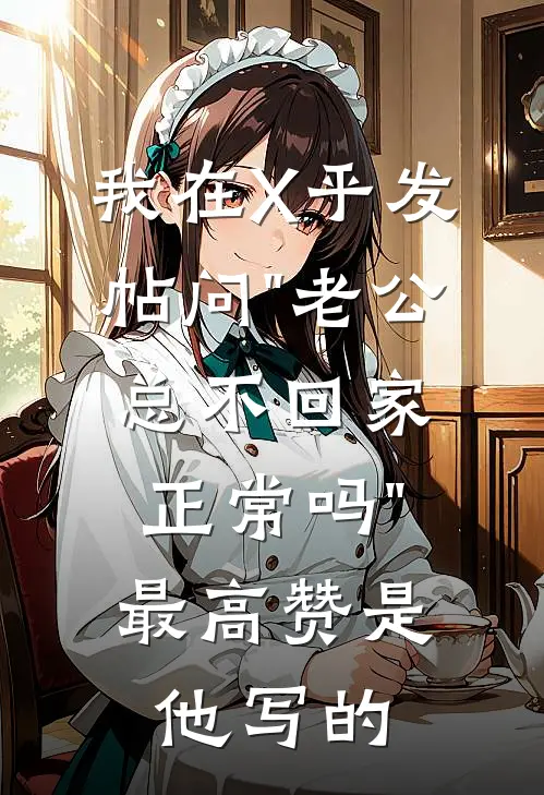 我在X乎发帖问"老公总不回家正常吗"，最高赞是他写的