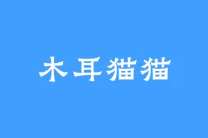 木耳猫猫