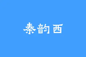 秦韵西