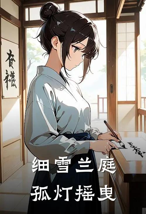 细雪兰庭孤灯摇曳