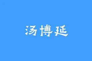 汤博延